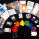 The game components for Night Falls.